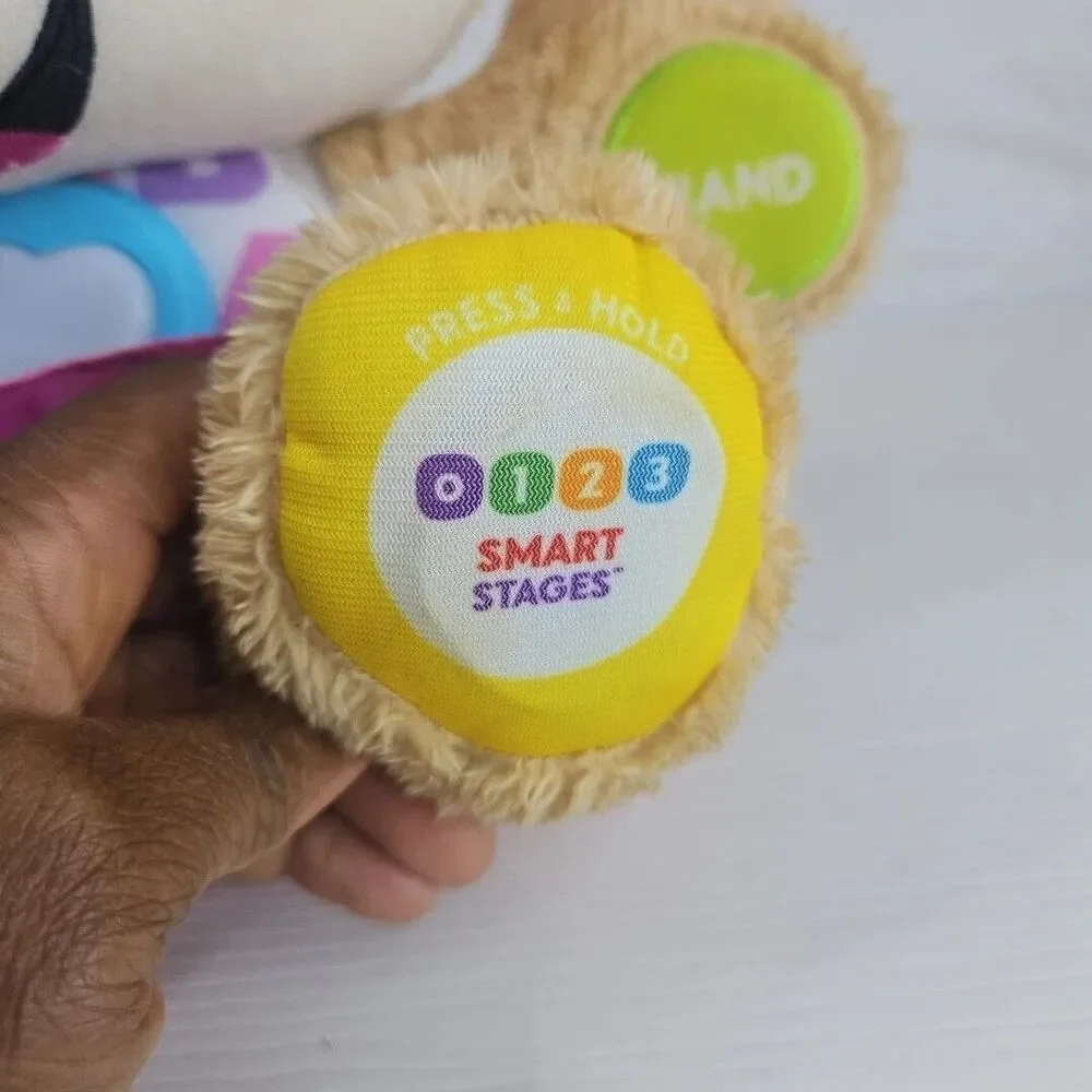 Fisher Price Laugh & Learn Smart Stages Puppy Plush Brown Lights & Sound Works